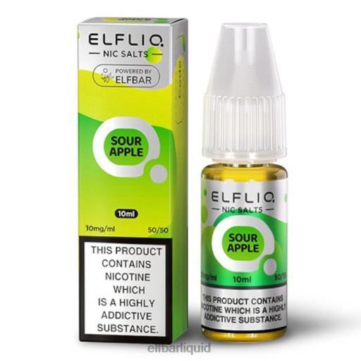 ELFBAR- V2020169 elf bar 7000 czelfliq nic salts - kyselé jablko - 10ml-10 mg/ml