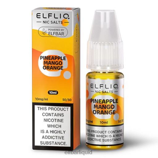 ELFBAR- V2020173 elf bar doplnovacielfliq nic salts - ananas mango pomeranč - 10ml-10 mg/ml
