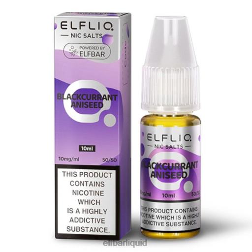 ELFBAR- V2020178 elf bar 4000 czelfliq nic salts - černý rybíz anýz - 10ml-20 mg/ml