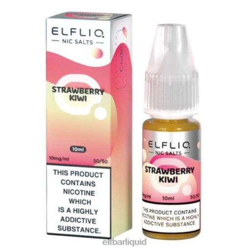ELFBAR- V2020181 elf bar liquidelfliq nic salts - jahodové kiwi - 10ml-20 mg/ml
