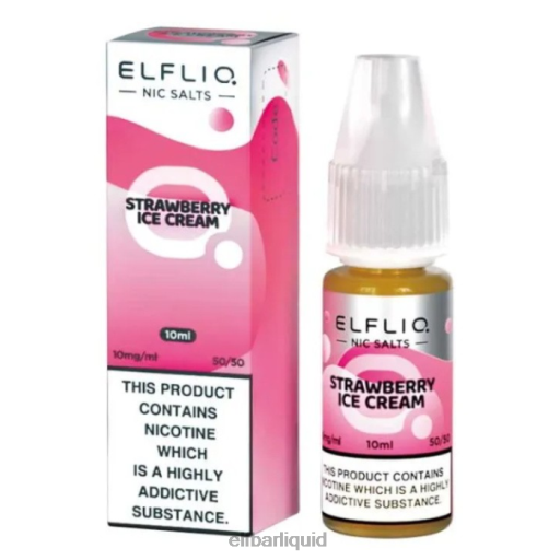 ELFBAR- V2020182 elf bar elfaelfliq nic salts - jahodový sněhový - 10ml-10 mg/ml