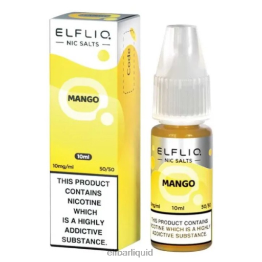 ELFBAR- V2020188 elf bar 4000 czelfliq nic salts - mango - 10ml-10 mg/ml