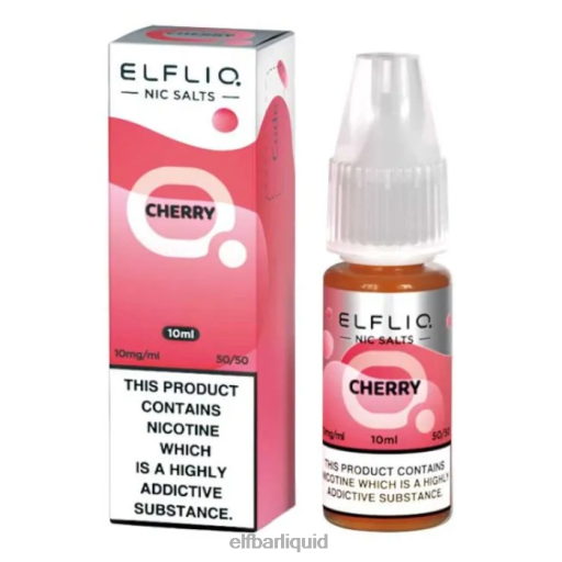 ELFBAR- V2020200 elf bar 600 czelfliq nic salts - cherry - 10ml-20 mg/ml