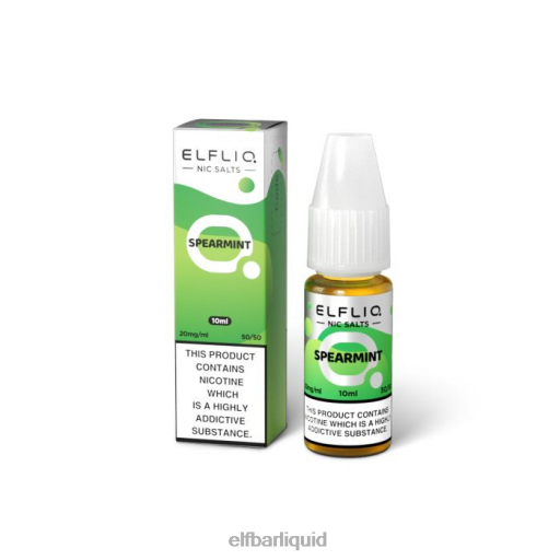 ELFBAR- V2020208 elf bar 4000 czelfliq spearmint nic salts - 10ml-20 mg/ml