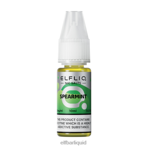 ELFBAR- V2020208 elf bar 4000 czelfliq spearmint nic salts - 10ml-20 mg/ml