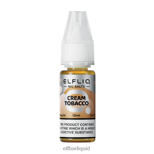 ELFBAR- V2020212 elf bar elfaelfliq cream tabákové soli -10ml-20 mg/ml