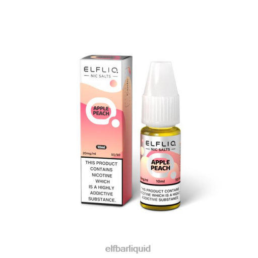 ELFBAR- V2020220 elf bar 600 czelfliq jablko broskev nic salt - 20ml-20 mg/ml