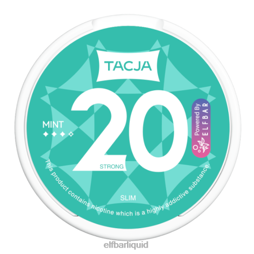 ELFBAR- V2020231 elf bar liquidtacja nikotinový sáček - máta - 1ks-12mg/g