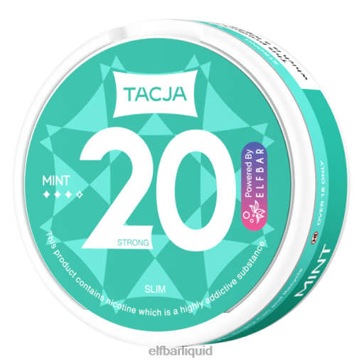 ELFBAR- V2020231 elf bar liquidtacja nikotinový sáček - máta - 1ks-12mg/g