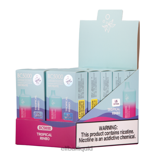ELFBAR- V2020244 elf bar cztropická kořalka bc5000 spotřebitel - jednotlivá - 40 mg