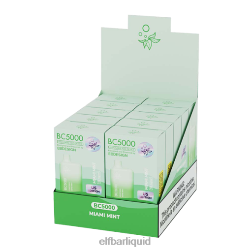 ELFBAR- V2020247 elf bar 5000 czmiami mint eb bc5000 spotřebitel - 50 mg - jednotlivě
