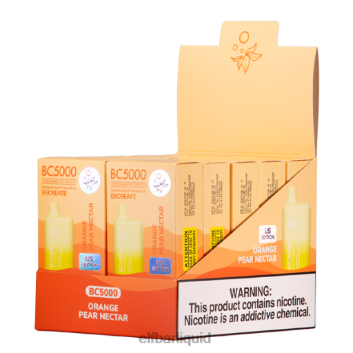 ELFBAR- V2020251 elf bar liquidpomerančový hruškový nektar bc5000 spotřebitel - 50 mg - jednotlivě
