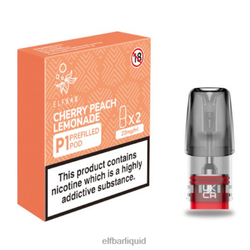 ELFBAR- V2020164 elf bar czmate 500 p1 předplněných lusků - 20 mg (2 balení) třešňová broskvová limonáda