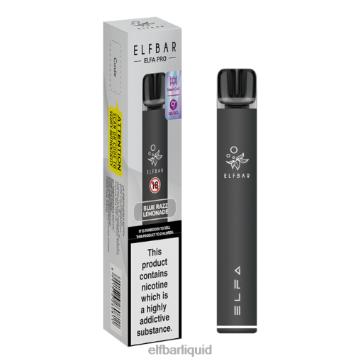 černá + modrá razz limonáda předplněný lusk