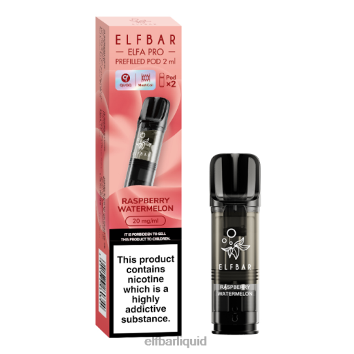 ELFBAR- V202090 elf bar 600 cz malinový meloun elfa pro předplněné tobolky - 20 mg - 2 ks