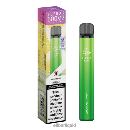 ELFBAR- V202015 elf bar liquid recenze citron limetka Jednorázová vapka 600v2 - 20 mg