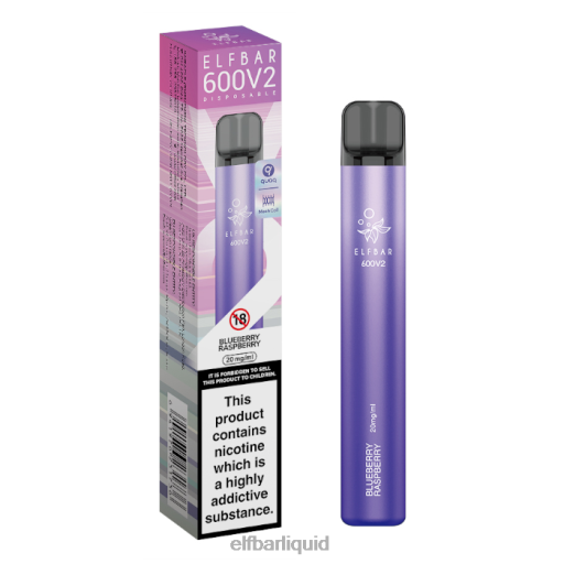 ELFBAR- V202016 elf bar liquid vaprio borůvka malina Jednorázová vapka 600v2 - 20 mg