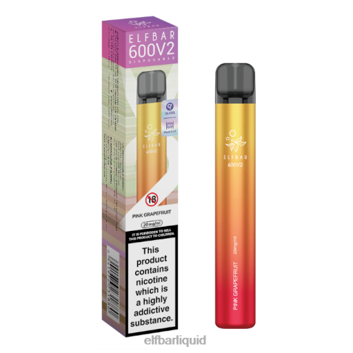 ELFBAR- V202019 elf bar 7000 cz růžový grapefruit Jednorázová vapka 600v2 - 20 mg