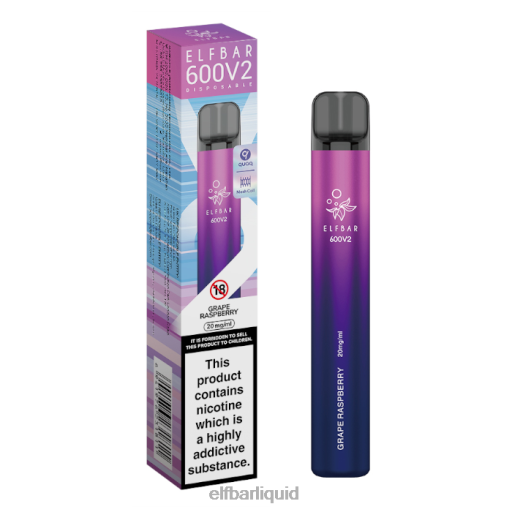 ELFBAR- V202024 elf bar cz hroznová malina Jednorázová vapka 600v2 - 20 mg