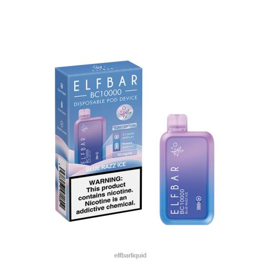 ELFBAR- V2020303 elf bar doplnovaci modrý razz led nejlepší příchuť jednorázový vape bc10000 led série