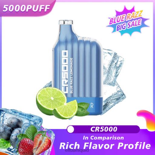 ELFBAR- V2020321 elf bar liquid modrá razz limonáda nejlepší příchuť jednorázový vape cr5000 blue razz