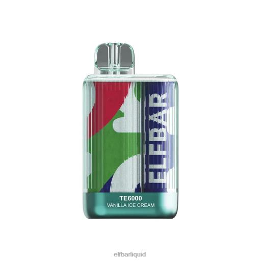 ELFBAR- V2020381 elf bar liquid vanilková zmrzlina jednorázové vape te6000 potahy
