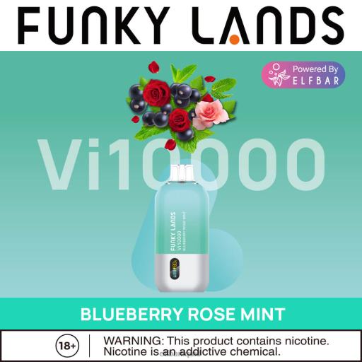 ELFBAR- V2020461 elf bar liquid směs bobulí funky lands jednorázové vape vi10000 potáhnutí